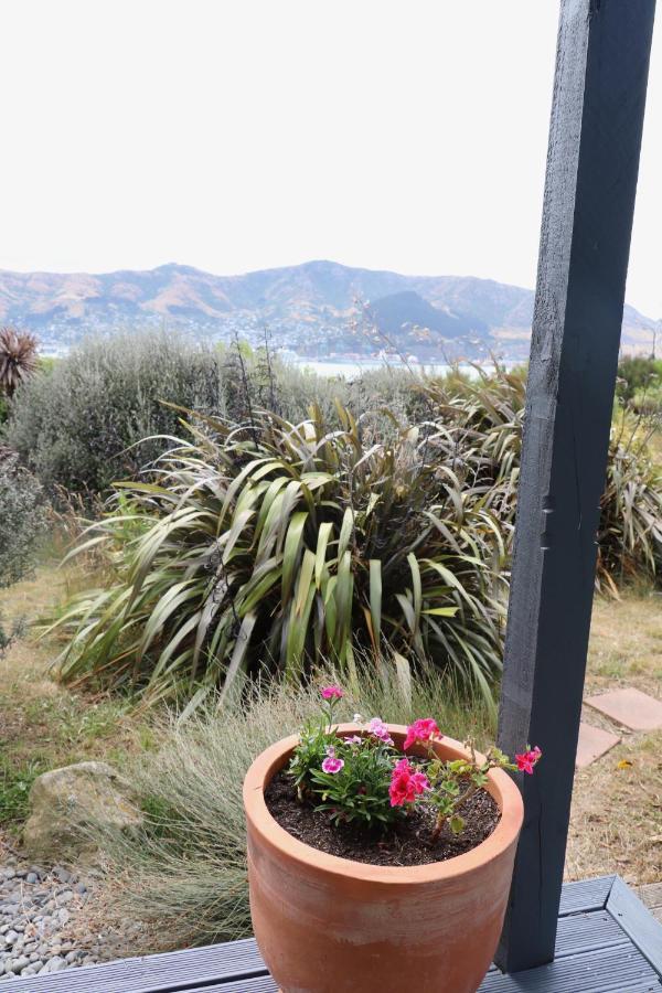 Church Bay Cabin: Sunny, Great Views Appartement Lyttelton Buitenkant foto