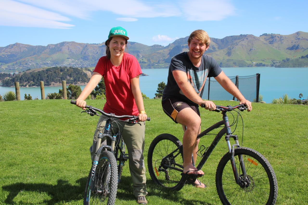 Church Bay Cabin: Sunny, Great Views Appartement Lyttelton Buitenkant foto